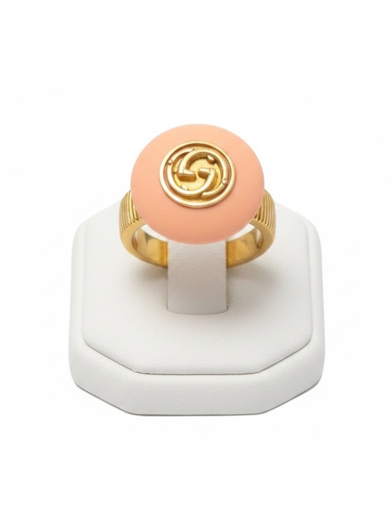 None Jewelry - Upcycled Gucci GG  Button Cocktail Ring